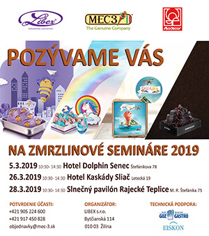 Srdečne Vás pozývame na zmrzlinové semináre 2019